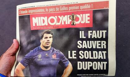 La portada del diario Midi Olympique: "Debemos salvar al soldado Dupont"