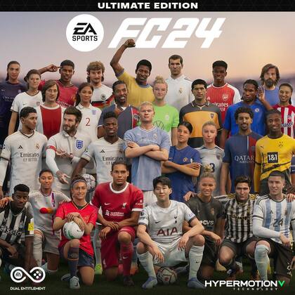 La portada del EA Sports FC 24, el sucesor del videojuego FIFA de fútbol