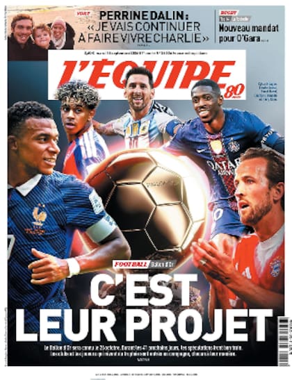 La portada del periódico francés en la que aparece Messi