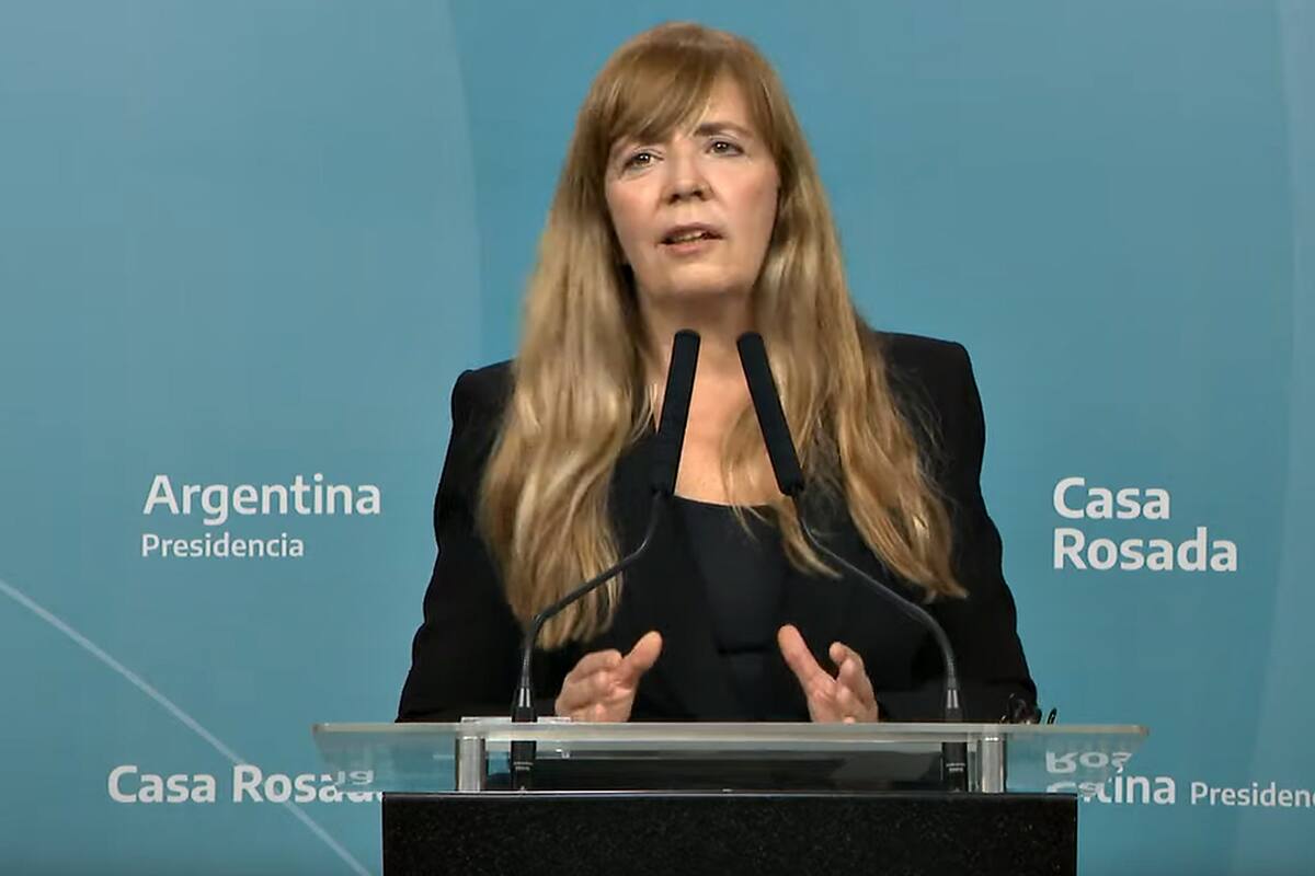 La portavoz de la Presidencia, Gabriela Cerruti
