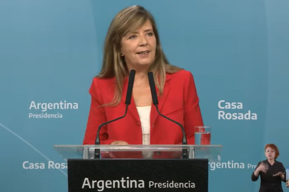 La portavoz de la Presidencia, Gabriela Cerruti
