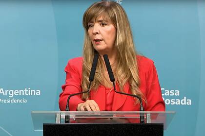 La portavoz presidencial, Gabriela Cerruti, en la conferencia del jueves pasado