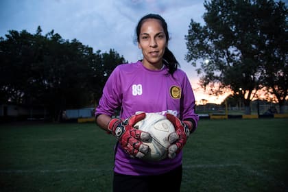 La pose de Vanina ante la cámara de LA NACION.