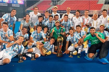 La postal de los Leoncitos campeones del mundo