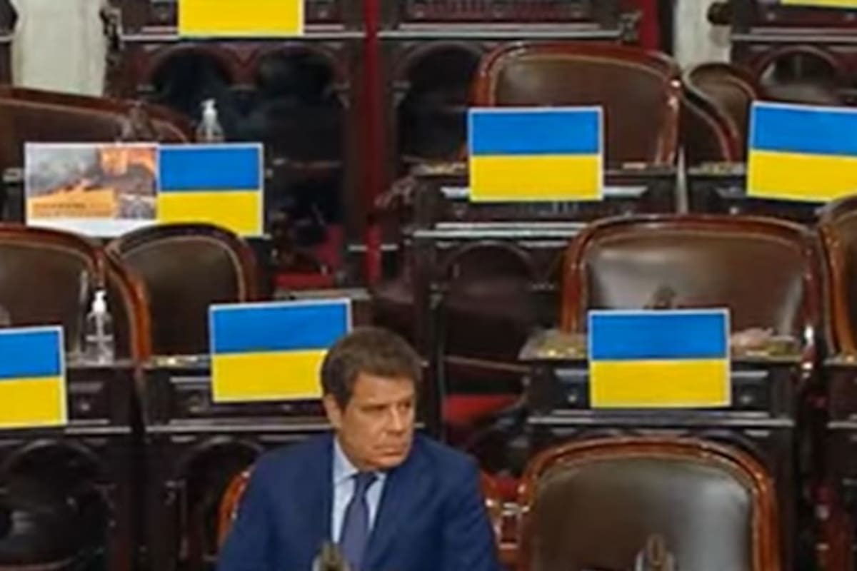 La postal de Manes rodeado de bancas vacías se hizo viral