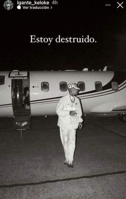 La postal que subió L-Gante en su cuenta de Instagram