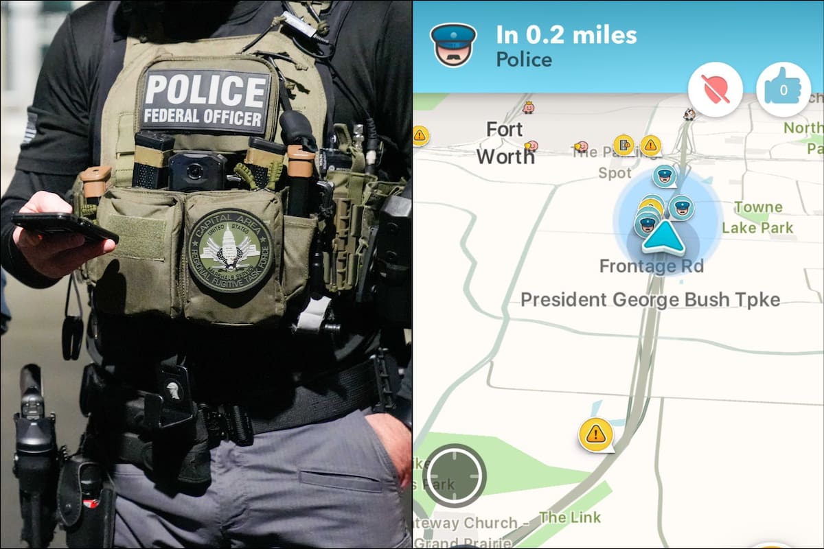 La práctica de reportar peligros climáticos ficticios en Waze surgió en Palm Beach, Florida, y se usa para advertir sobre la presencia de agentes migratorios