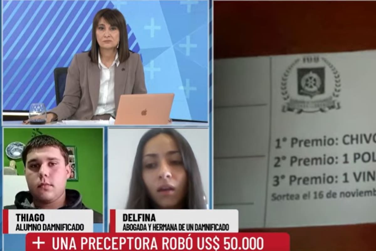 La preceptora robó 50 mil dólares