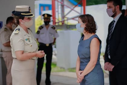 La prefecto Leticia Díaz fue puesta en funciones ayer en un acto donde participaron funcionarios del Ministerio de Seguridad de la Nación