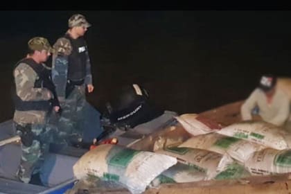 La Prefectura secuestró más de cuatro toneladas de granos de soja en Garruchos, provincia de Corrientes