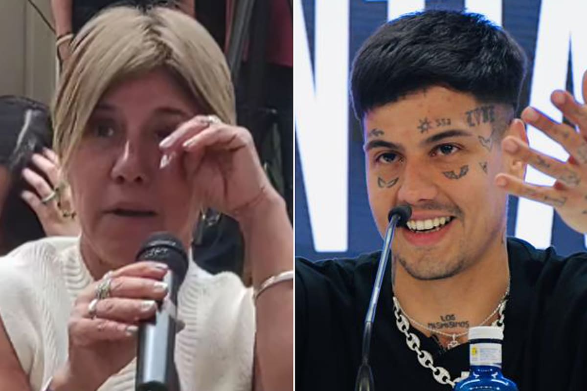 La pregunta de la mamá de Duki que emocionó al artista en plena conferencia de prensa, en Madrid: “Me hiciste llorar, Sandra”