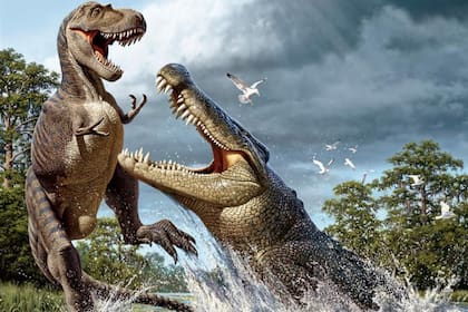 La prehistoria también vio tipos de cocodrilos que no se ven hoy en día, incluidos gigantes tan grandes como dinosaurios