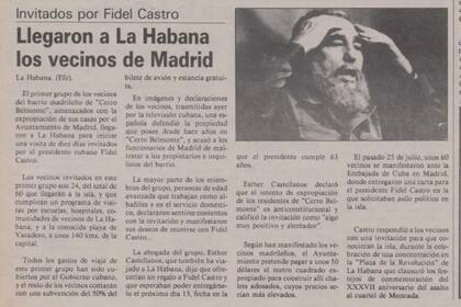 La prensa española hizo seguimiento cercano a toda la historia de Cerro Belmonte. La nota que aparece acá, corresponde al Diario Palentino