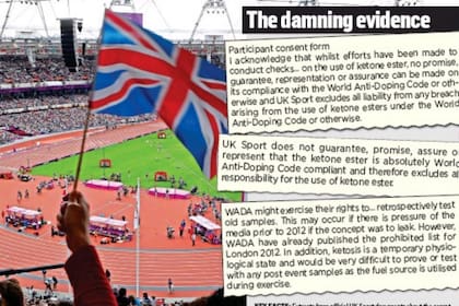 La prensa inglesa publicó pruebas del "experimento" al que fueron sometidos los atletas británicos