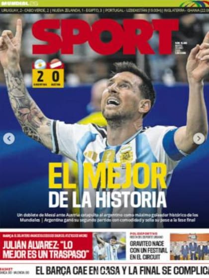 La prensa internacional, deslumbrada ante el récord alcanzado por Lionel Messi.