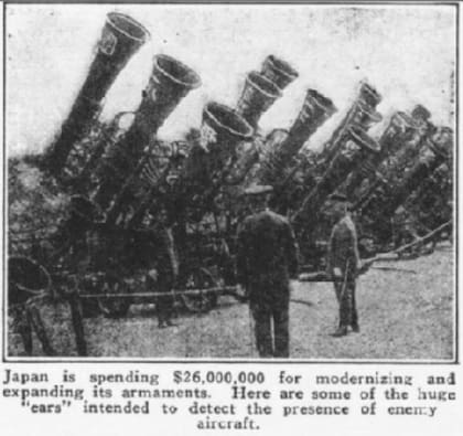 La prensa norteamericana del momento recoge el dato de la inversión de Japón de 26 millones de dólares en sus "tubas de guerra"