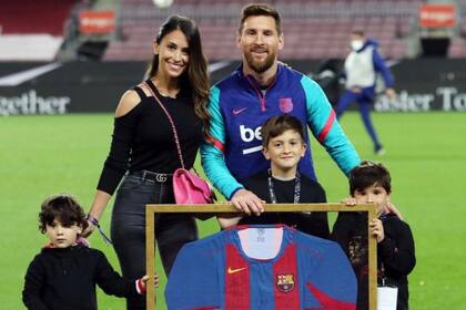 La presencia de la familia de Messi en el Camp Nou, en un homenaje especial para el 10