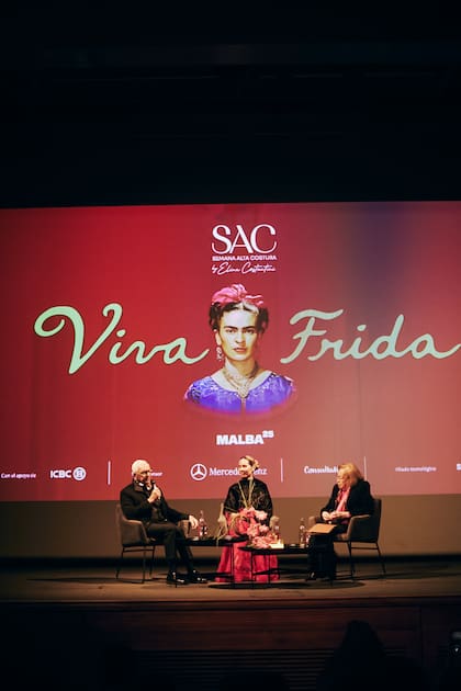 La presentación a la prensa, con Eduardo Costantini, fundador del MALBA, Elina Costantini, creadora y directora de la SAC, y la embajadora de México en Argentina, Lilia Rossbach Suárez