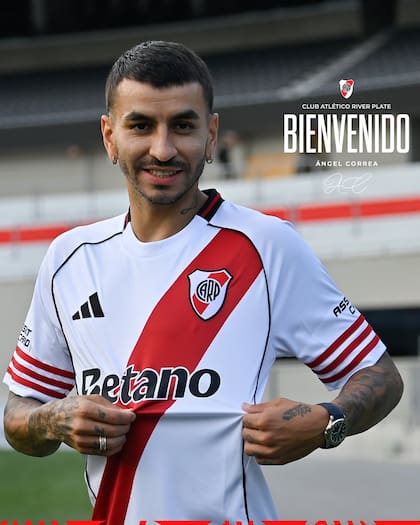La presentación de Angel Correa en las redes sociales de River: la gran apuesta millonaria en este mercado de pases