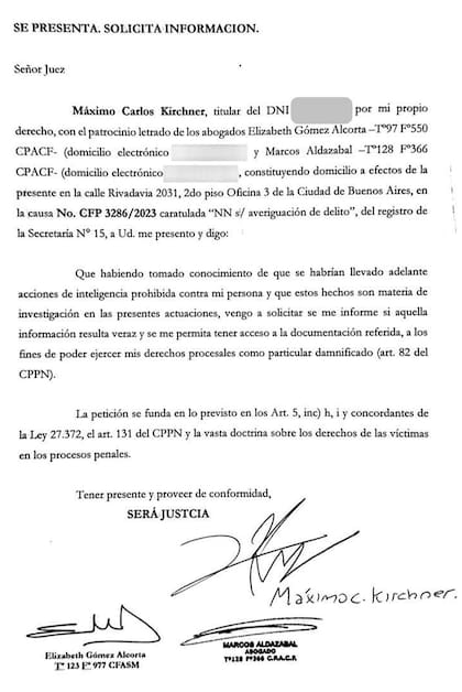 La presentación de Máximo Kirchner