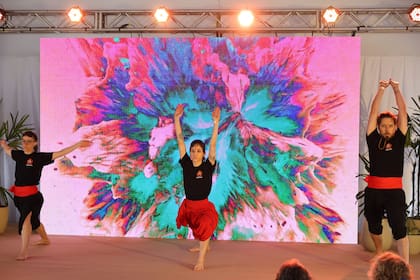 La presentación del kalaripayattu copó la gran carpa blanca del evento
