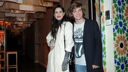 Franco Masini junto a su expareja Cande Tinelli
