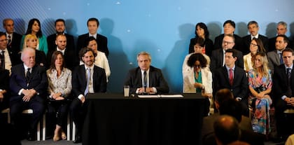 La presentación inicial de los ministros de Alberto Fernández