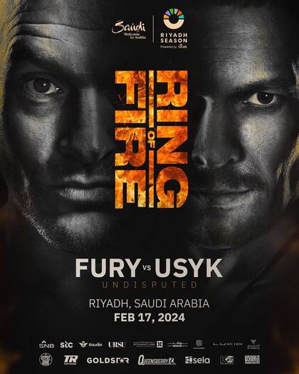 La presentación oficial de Fury vs Usyk, en Arabia Saudita