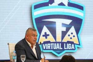 La presentación que hizo Tapia de AFA Virtual Liga