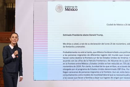 La presidenta Claudia Sheinbaum Pardo manda una carta al presidente electo de Estados Unidos Donald Trump