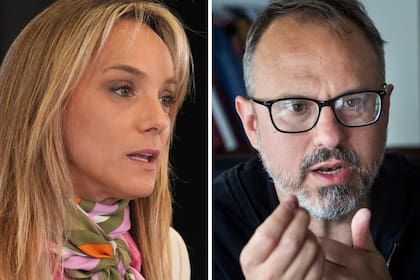 La presidenta de AySA, Malena Galmarini, junto al intendente de Tres de Febrero, Diego Valenzuela