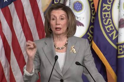La presidenta de la Cámara de Representantes, Nancy Pelosi.