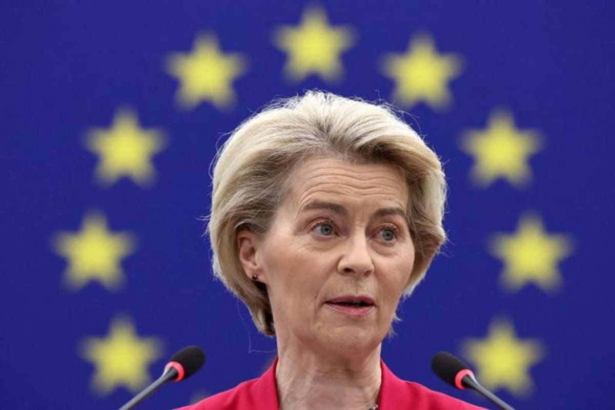 La presidenta de la Comisión Europa, Ursula von der Leyen