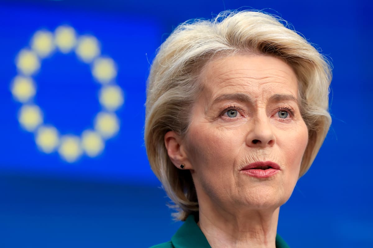 La presidenta de la Comisión Europea, Ursula von der Leyen