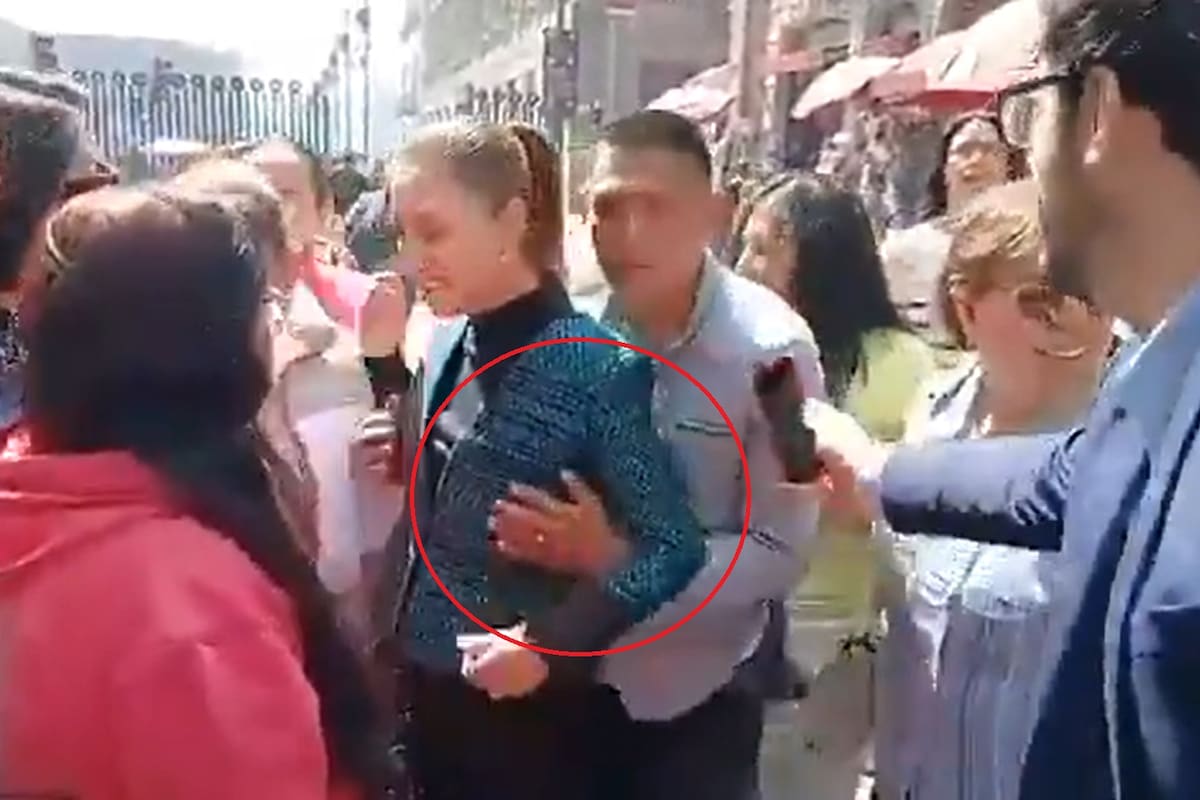 La presidenta de México, Claudia Sheinbaum, fue acosada por un hombre en la calle