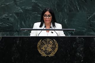 Ante la Asamblea de la ONU, la presidenta encargada de Venezuela agradece a Trump por retomar lazos