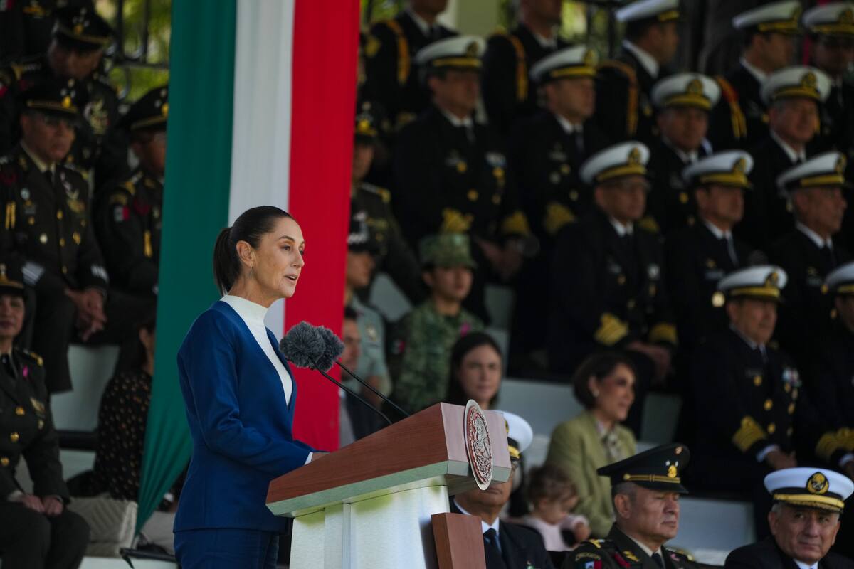 La presidenta mexicana Claudia Sheinbaum.