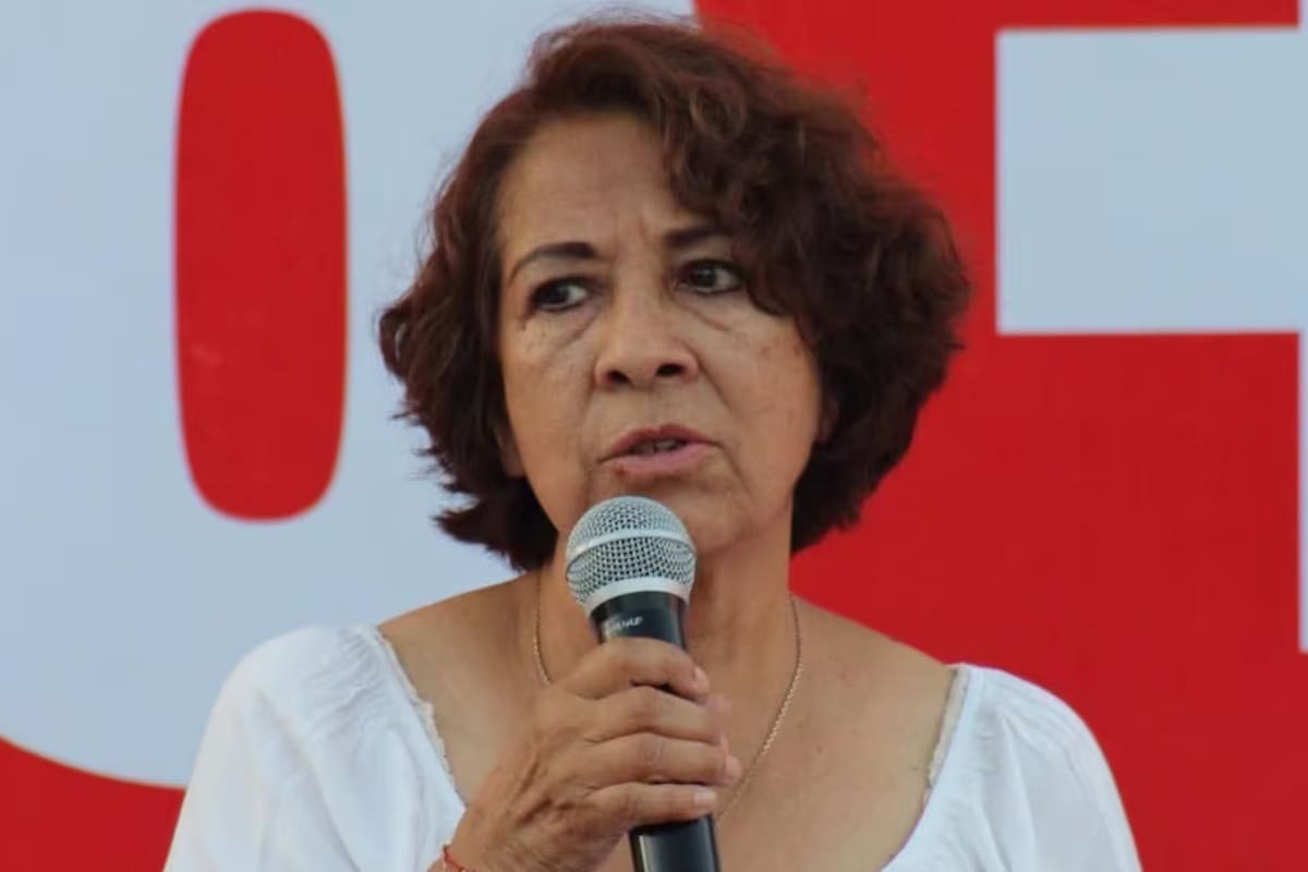 La presidenta municipal de San Mateo Piñas, Lilia Gema García Soto