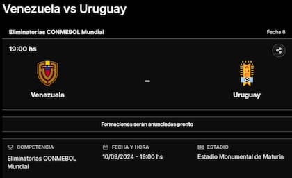 La previa de Venezuela vs. Uruguay, por las eliminatorias al Mundial 2026, en canchallena.com