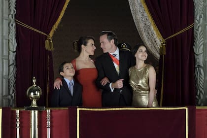 La primera dama, con su familia, antes de que los tiempos se oscurezcan para ella