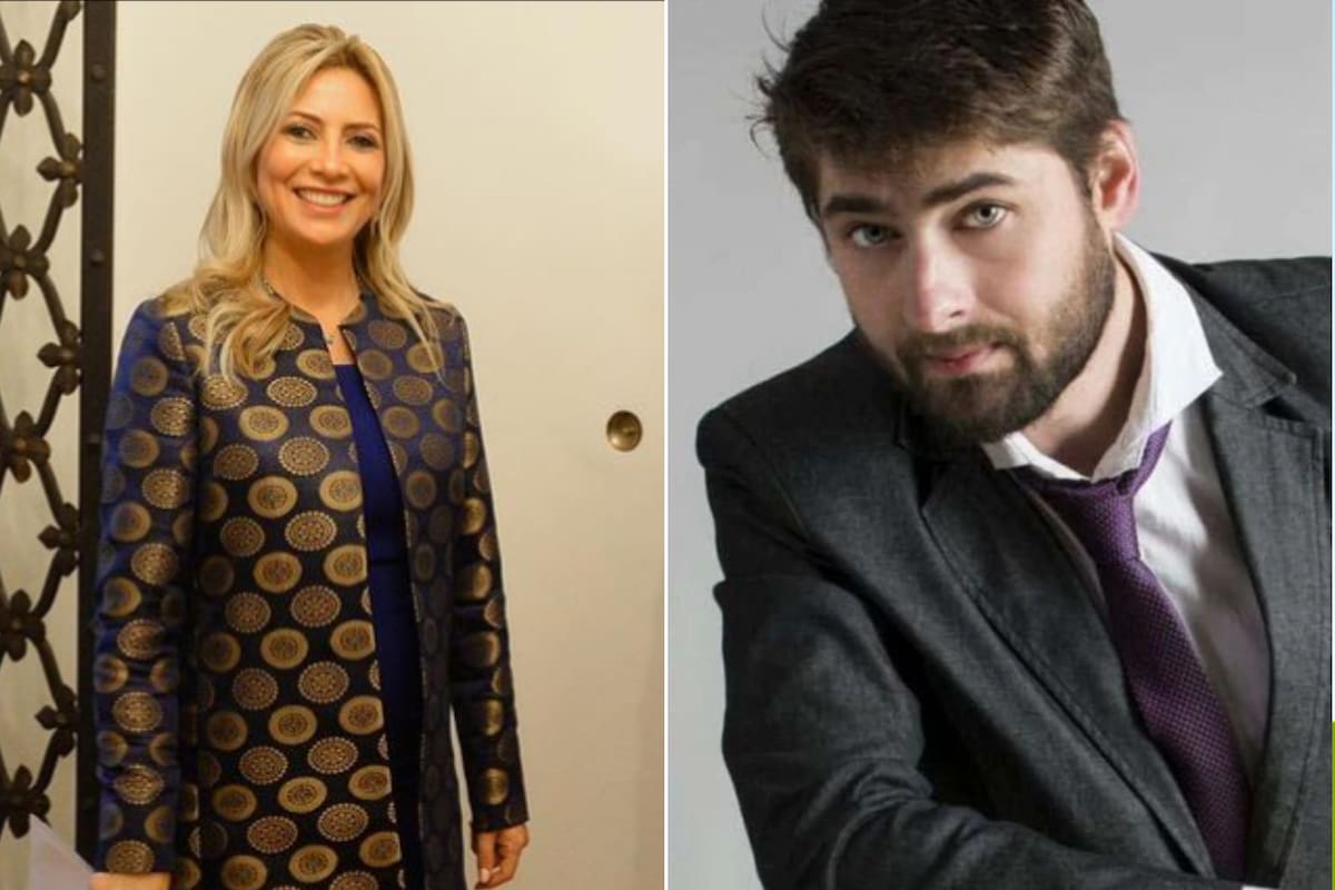 La primera dama, Fabiola Yáñez, y el youtuber El Presto