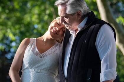 La primera dama junto al presidente Alberto Fernandez