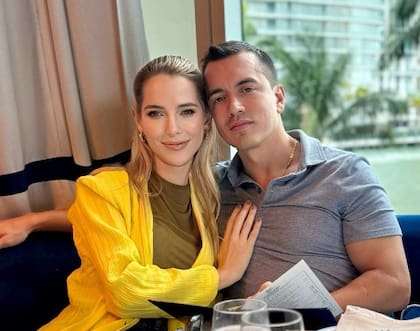 La primera dama, Lavinia Valbonesi, y el presidente de Ecuador, Daniel Noboa
