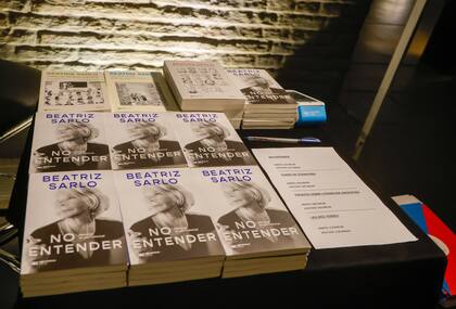 La primera edición de "No entender", las memorias póstumas de Sarlo, se agotó en pocas semanas y se lanzó una segunda