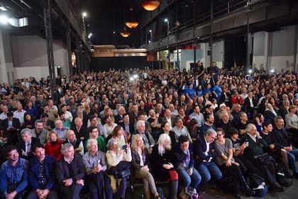 La primera fila del acto de presentación del libro de Cristina Kirchner