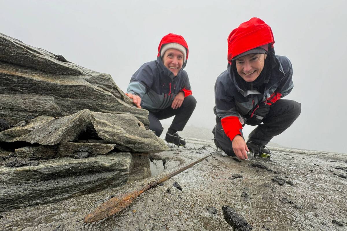 "La primera flecha del año", anunció el grupo de arqueólogos