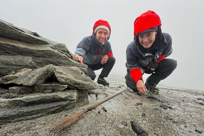 "La primera flecha del año", anunció el grupo de arqueólogos