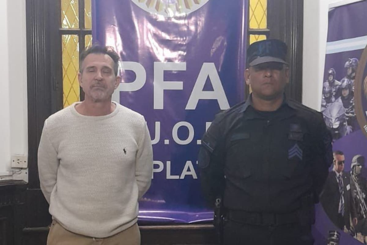 La primera foto de la detención de Lotocki, en La Plata