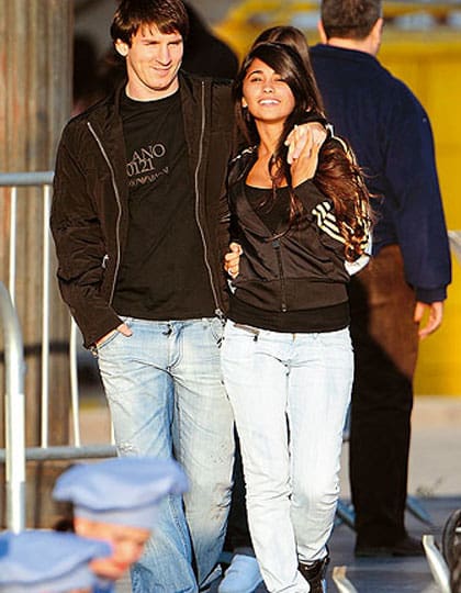 La primera foto pública de Leo y Antonela