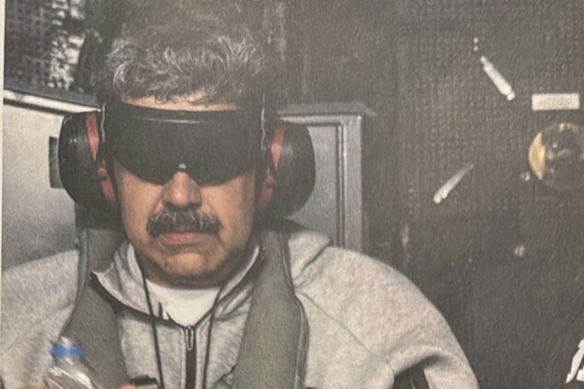 La primera imagen de Maduro tras su captura